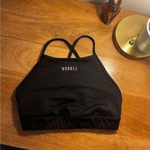 Black High neck NoBull Sports Bra